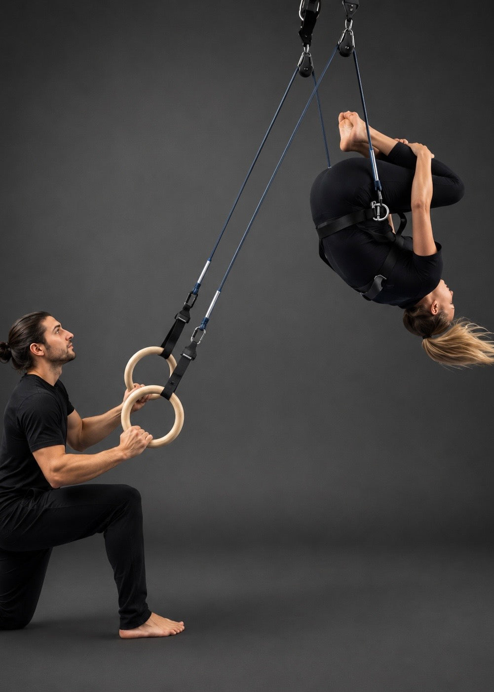 Forza Rings System used as a backflip machine